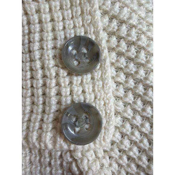 Worthington Women Ivory Knit Long Diagonal Collar Sweater XL - Picture 5 of 7